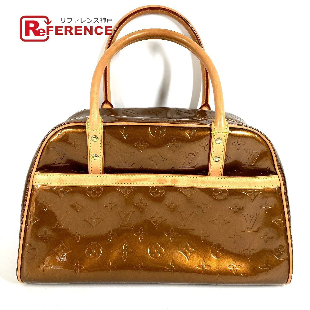 Louis Vuitton Monogram Vernis Tompkins Square Bag Handbag Bronze Brown